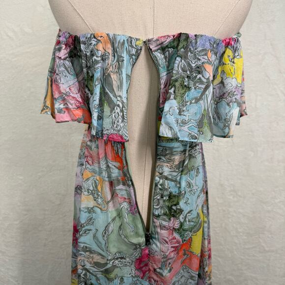 NWT Alice + Olivia Tempie Dress Lola's Dream Silk Wedding Guest Formal Size 8 - Picture 9 of 16